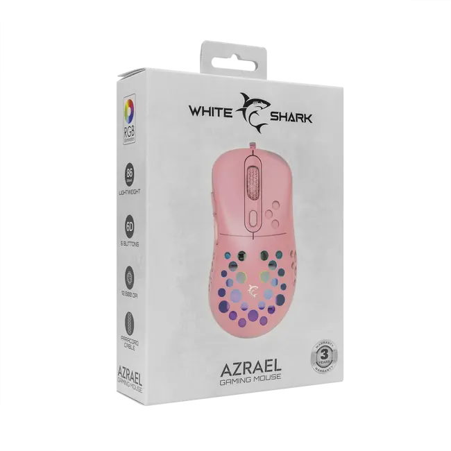 White Shark MIŠ GM-5013 AZRAEL / 12.800 DPI - Roza