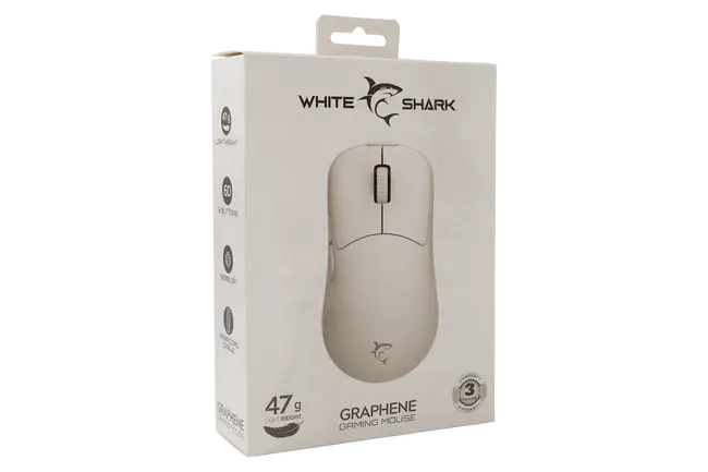 White Shark MOUSE GM-5014 GRAPHENE - White