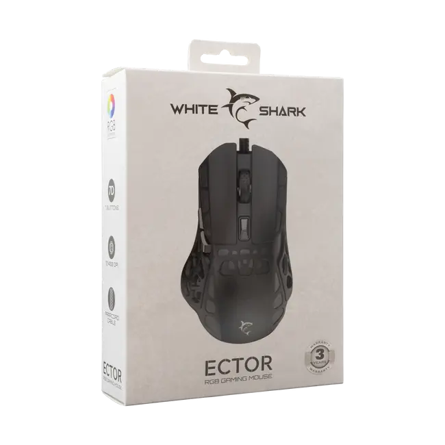 White Shark MOUSE GM-5016 ECTOR - Black
