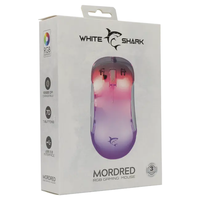 White Shark MIŠ GM-5017 MORDRED Bijeli
