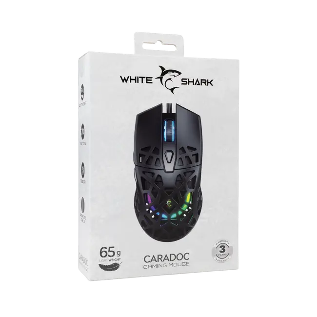 White Shark MOUSE GM-5018 CARADOC - Black