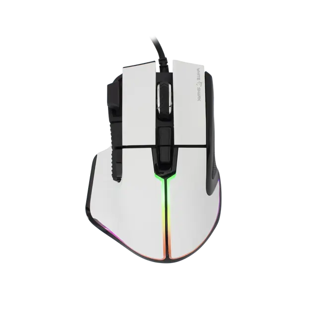 White Shark MIŠ GM-9006 MARROK Bijeli RGB / 12.000 dpi