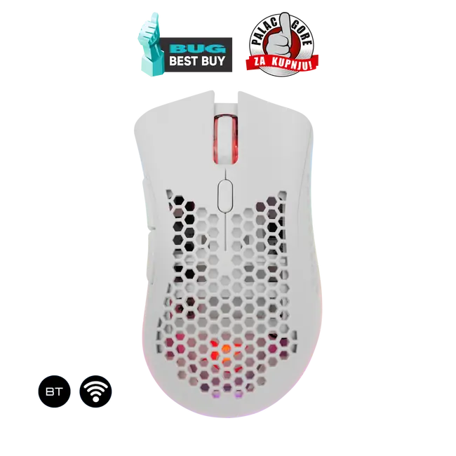 White Shark MOUSE WGM-5012 LIONEL - White / Wireless
