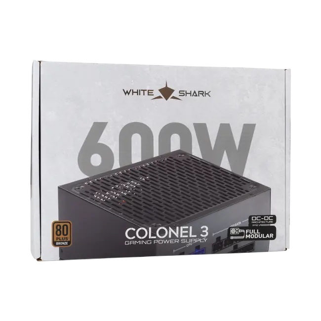 White Shark NAPAJANJE GPSU-B600S COLONEL-3 600W 80+ BRONZE Full Modular