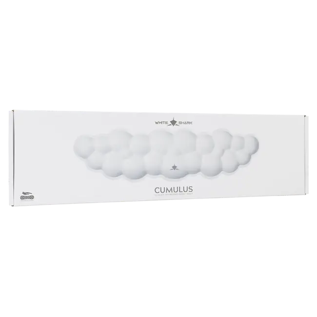 White Shark PODLOGA ZA TIPKOVNICU KP-012 CUMULUS BIJELA
