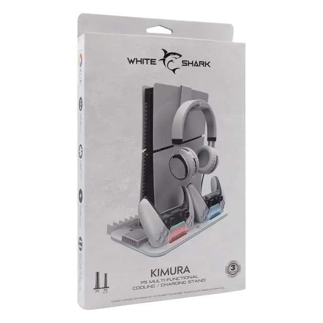 White Shark PS5 COOLING PAD + 2 CHARGING DOCK PS5-DZ504 KIMURA-2