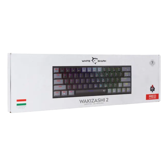 White Shark TIPKOVNICA GK-002113V2 WAKIZASHI-2 / Crno-siva HU-RED.SW