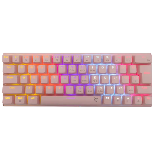 White Shark GK-002422 WAKIZASHI Keyboard - Pink / Mechanical / HR - Blue Switches