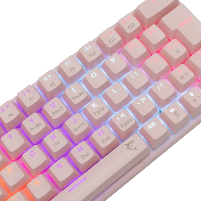White Shark GK-002422 WAKIZASHI Keyboard - Pink / Mechanical / HR - Blue Switches