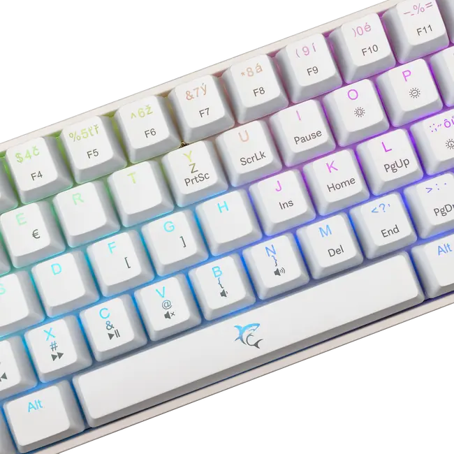 White Shark GK-004115 SHINOBI-2 Keyboard - White / Mechanical / CZ/SK - Red Switches