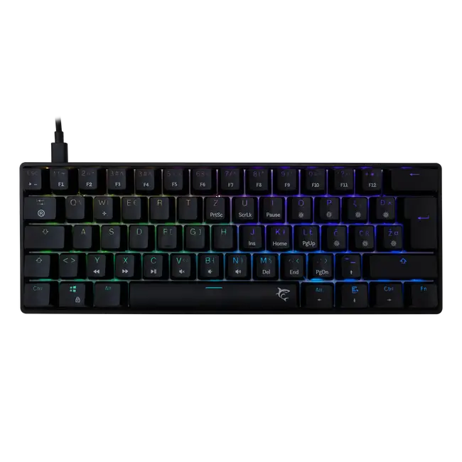 White Shark TIPKOVNICA GK-004122 SHINOBI-2 Crna - Meh. / HR - BLUE SW.