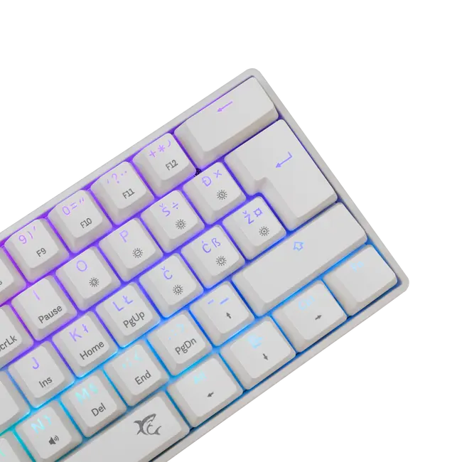 White Shark TIPKOVNICA GK-004212 SHINOBI-2 Bijela- Meh. / HR- RED SW.