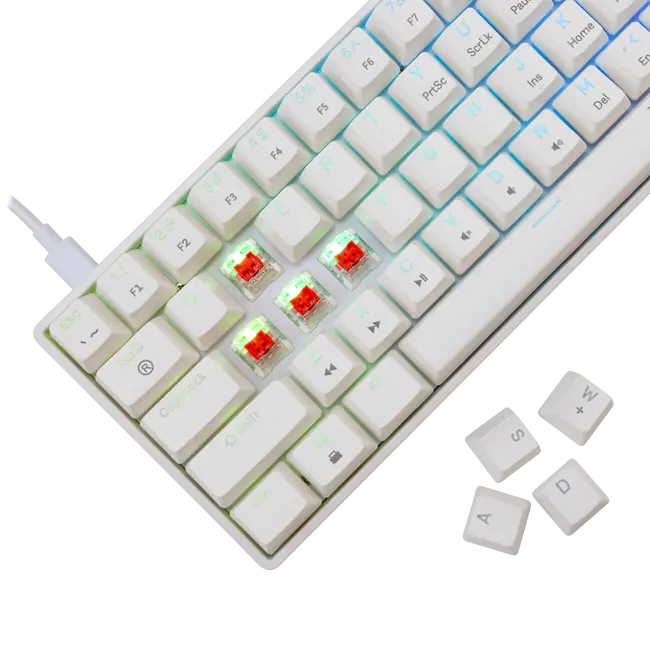 White Shark TIPKOVNICA GK-004212 SHINOBI-2 Bijela- Meh. / HR- RED SW.
