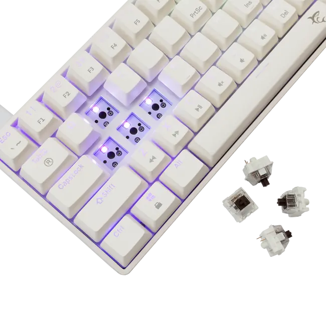White Shark TIPKOVNICA GK-004232 SHINOBI-2 Bijela- Meh. / HR- BROWN SW.