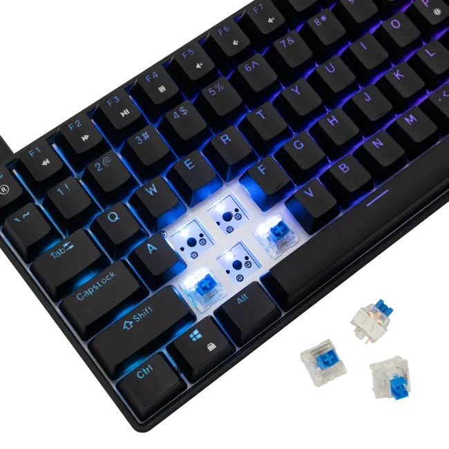 White Shark Tipkovnica GK-005121 HAMACHI Meh. RGB / US - BLUE SW.
