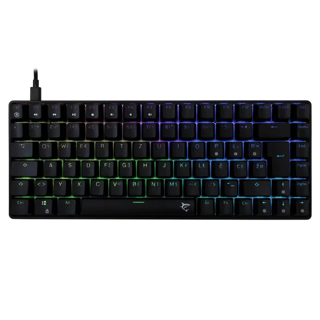 White Shark Tipkovnica GK-005122 HAMACHI Meh. RGB / HR - BLUE SW.