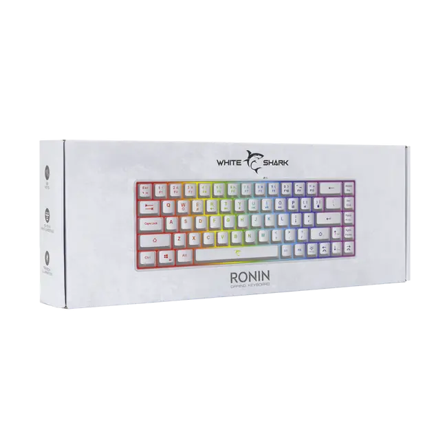White Shark GK-2201 RONIN Keyboard - White / US