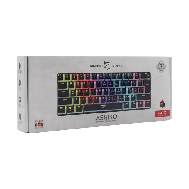 White Shark TIPKOVNICA GK-2202 ASHIKO Crna / HR / RED.SW.