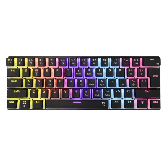 White Shark GK-2202 ASHIKO-2 Keyboard - Black / Mechanical / US - Red Switches