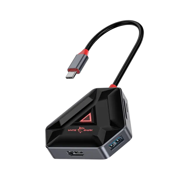 White Shark USB-C HUB HEXAGON 6  u 1