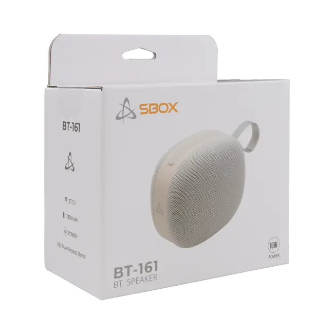 ZVUČNIK SBOX BLUETOOTH BT-161 Bijeli
