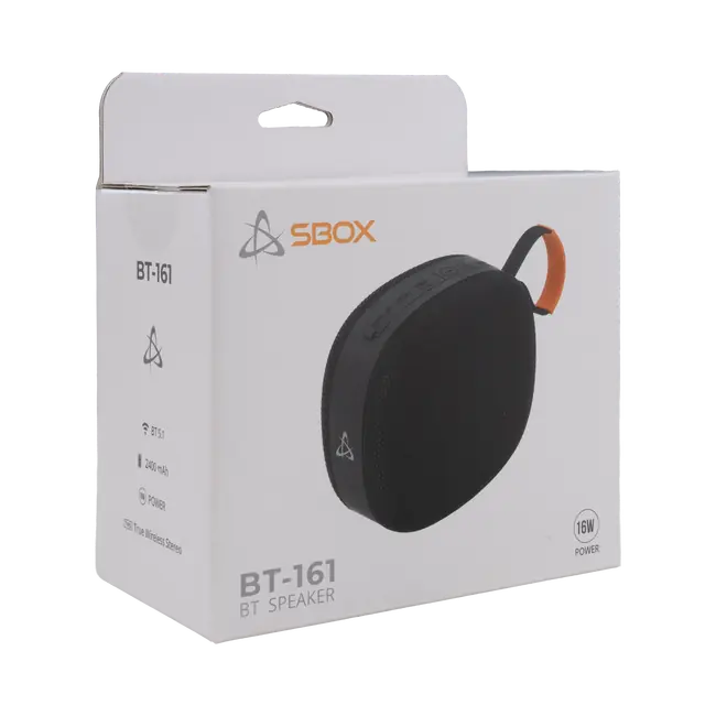 ZVUČNIK SBOX BLUETOOTH BT-161 Crni