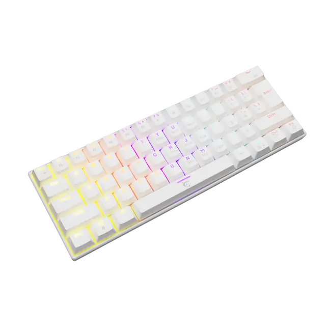 White Shark GK-2022 SHINOBI Keyboard - White / Mechanical / US - Brown Switches