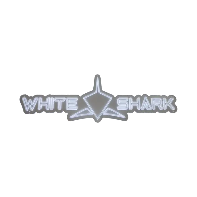 WHITE SHARK PROMO LED LOGO/ Transparent- zidni