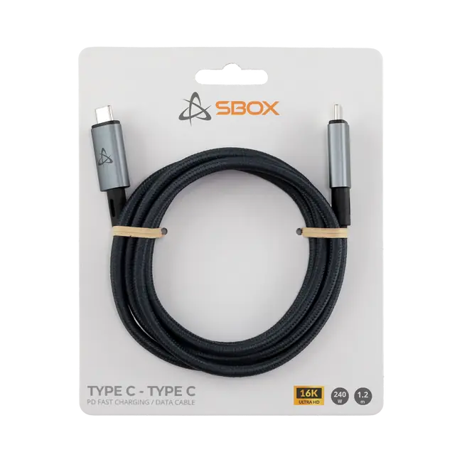 KABEL SBOX Type-C Type-C 240W 80Gbps 16K/60Hz