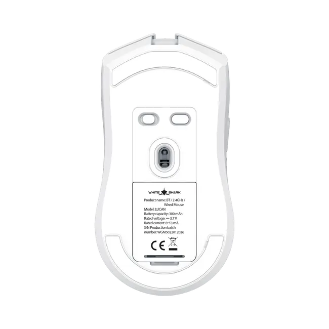 White Shark MOUSE WGM-5022 LUCAN - White / Wireless