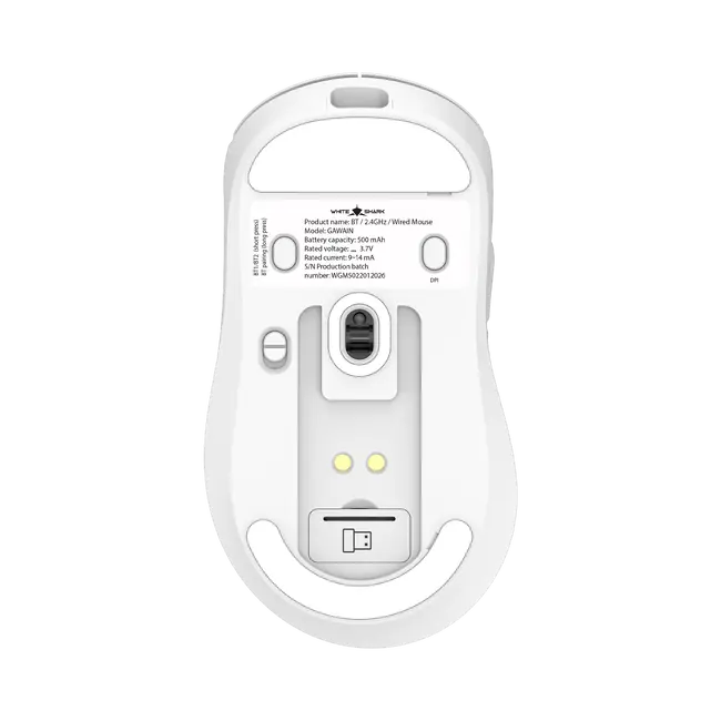 White Shark MIŠ WGM-5023 GAWAIN / 12.000 DPI - Bijeli / Wireless