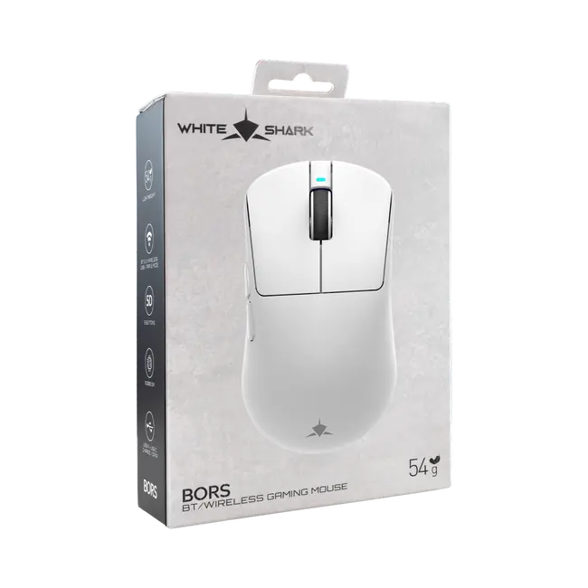 White Shark MOUSE WGM-5021 BORS - White / Wireless