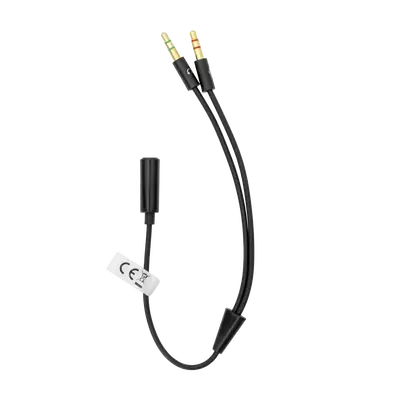 KABEL SBOX 3,5mm F. 4Pin - 2 X 3,5mm M. 3Pin 0,2M BULK