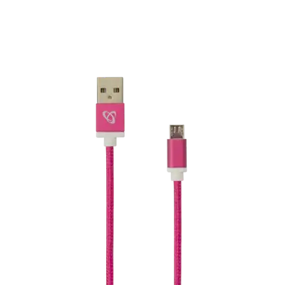 KABEL SBOX USB->MICRO USB M/M 1,5M Fruity Roza
