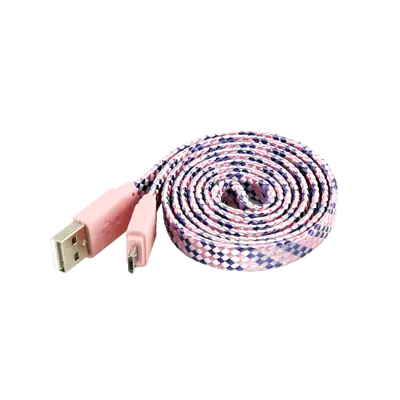KABEL SBOX USB->MICRO USB M/M 1M ColorFull Roza