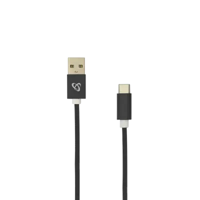 KABEL SBOX USB->TYPE C M/M 1,5M Fruity Crni