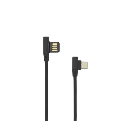 KABEL SBOX USB->TYPE-C 90 M/M 1,5M Crni