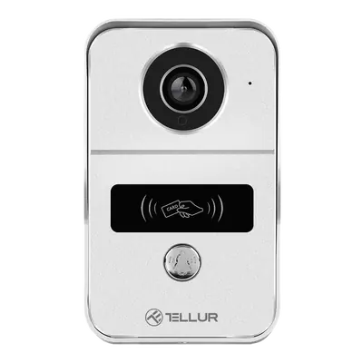 TELLUR SMART WIFI VIDEO DOORBELL. 1080P, UNLOCK FUNCTION, INDOOR CHIME, GREY