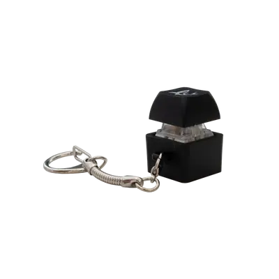 White Shark PROMO Keycap Keychain - Black